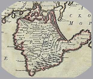 Древняя карта Крыма