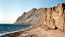 мыс  Хамелеон со стороны Тихой бухты сложен из знаменитой голубой глины